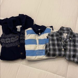 Polo Ralph Lauren lot 6 month boy onesies and top